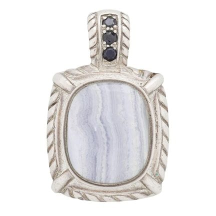 Ciondolo Judith Ripka in argento sterling con agat
