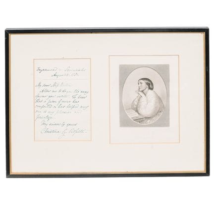 Christina Rossetti (britannique, 1830-1894) Lettre