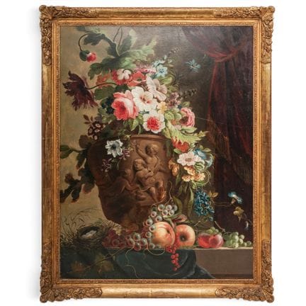 Attrib. Master Willem Van Leen Oil on Slate Painti
