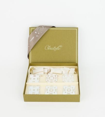 CHRISTOFLE
Set of napkin rings and bookmarks for a