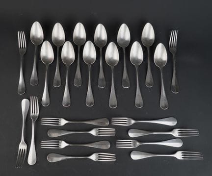 950°/00 silver cutlery set, "Uniplat" model, consi