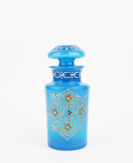 BOHEME for the Orient
Blue opaline bottle, enamele
