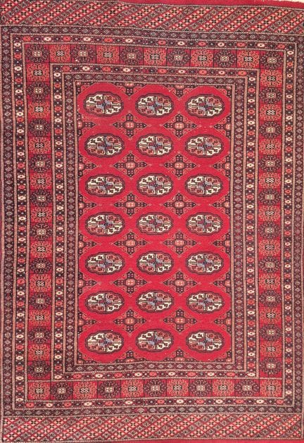 PAKISTAN
Wollteppich, Buchara-Muster
173 x 121  cm