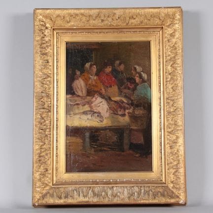 Amédée Ernest LYNEN (1852–1938) – Le marché aux po