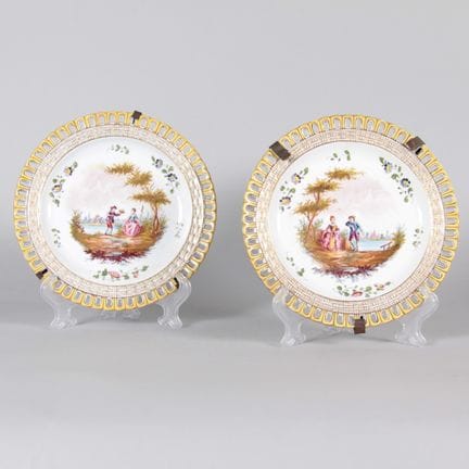 Veuve Perrin, Marseille – Suite de quatre assiette