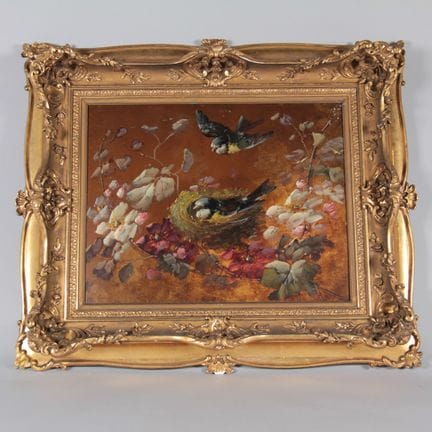 Attribué à Harry BRIGHT (1867–1897) – Oiseaux au n