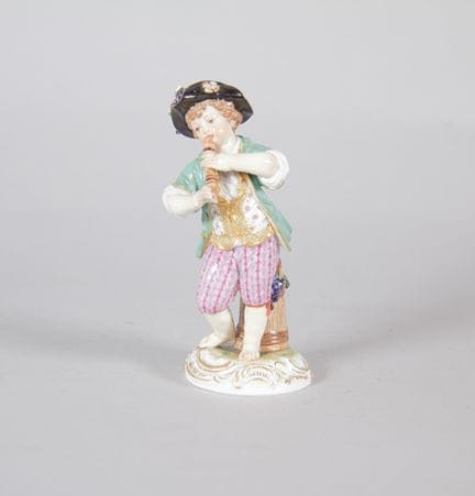 Meissen – Statuette en porcelaine polychrome repré