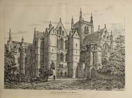 HW Brewer - Cattedrale di Rochester, 1892.

Questa