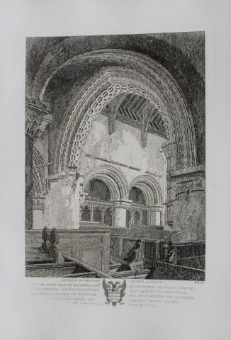 John Sell Cotman - Coro della chiesa di Walsoken, 
