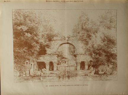 P. Hennell - Rovine romane a Schönbrunn, Austria, 