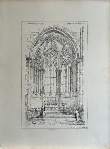 Disegno architettonico - Cattedrale di Beauvais, F