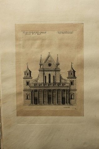 Cattedrale di San Paolo, Londra, incisa da Wencesl