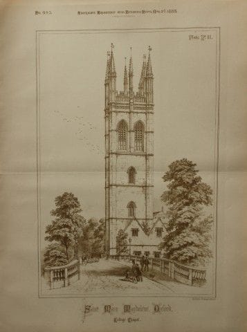 Charles Wickes - Torre e ponte di Magdalen, Univer