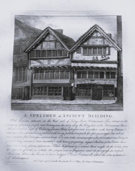 John Thomas Smith - Incisione di un edificio antic