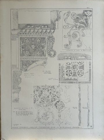 Disegno architettonico - Galleria del coro, Badia,