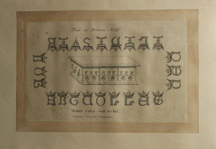 Tomba di Robart Collas, Foulsham, Norfolk, 1655.

