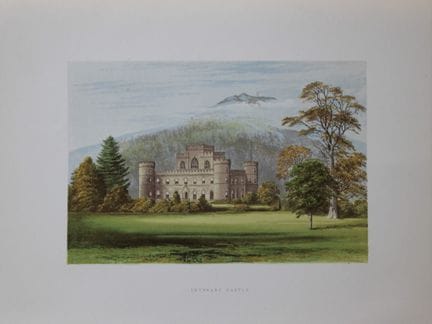 F·O·莫里斯牧师——因弗里城堡，A·莱登绘于1870年。

这幅石版彩印画出自F·O·莫里斯牧师所