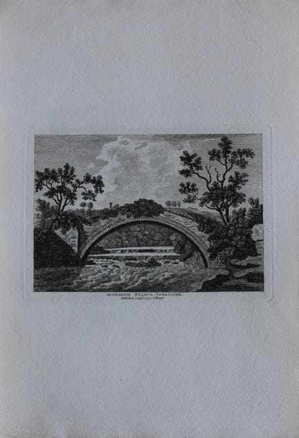 Samuel Hooper - Incisione del ponte di Aysgarth, Y