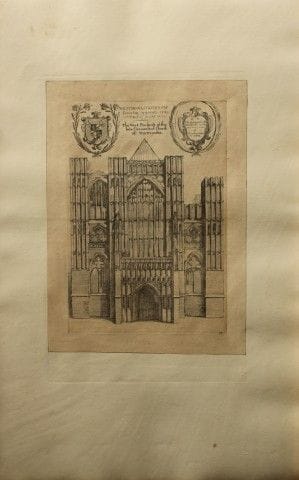 Cattedrale di Westminster, incisione di Wenceslaus