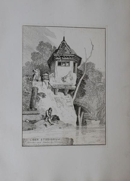 John Sell Cotman - Veduta di Garden House, fiume Y
