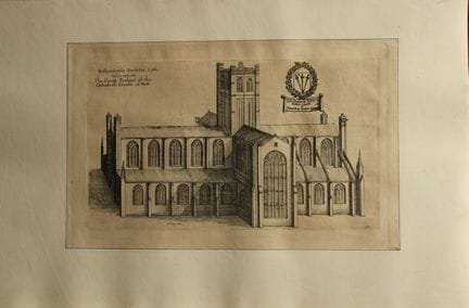 Cattedrale di Chester, incisione di Daniel King, 1
