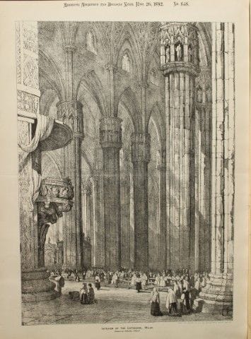 Samuel Prout - Duomo di Milano, 1892.

Questa tavo