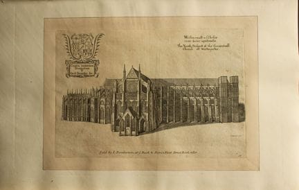 Cattedrale di Westminster, incisione di Wenceslaus