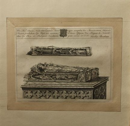 Tombe nella Cattedrale di Ely incise da Wenceslaus