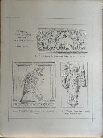 Disegni architettonici - Sculture decorative itali