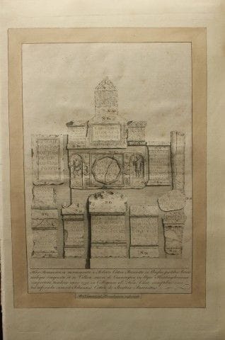 Monumenti e iscrizioni romane incise da Peter Spen