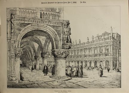 Samuel Prout - Piazzetta San Marco, Venezia 1892.
