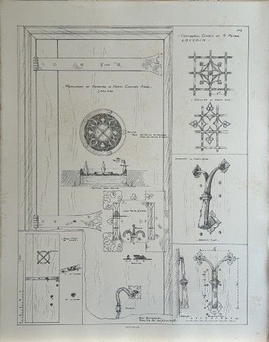 Disegno architettonico - Cattedrale di Lovanio, 18