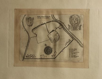 Pianta di Spalding incisa da Wenceslaus Hollar nel