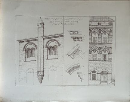 Disegno architettonico - San Gemigniano, nei press