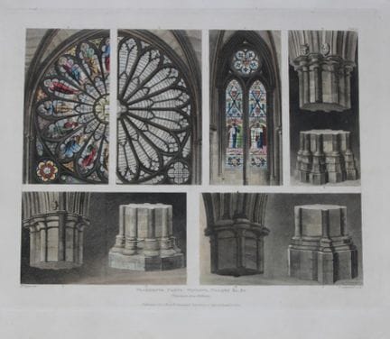 Un'opera di Pugin - Colonne ecc. dell'Abbazia di W