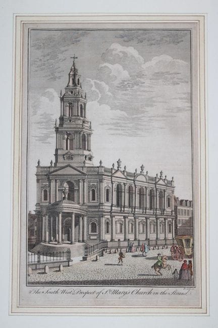 B. Cole - Veduta a sud-ovest della chiesa di St Ma