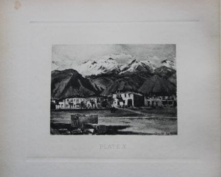 John Fulleylove 1897 - Incisione raffigurante Spar