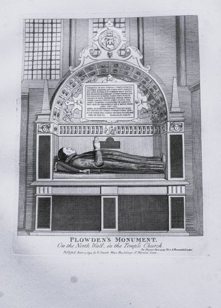 John Thomas Smith - Incisione del monumento a Plow