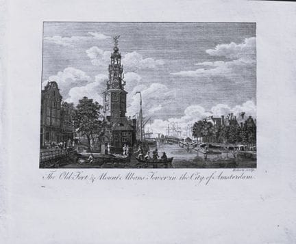 Bankes - L'antico forte di Amsterdam, incisione de