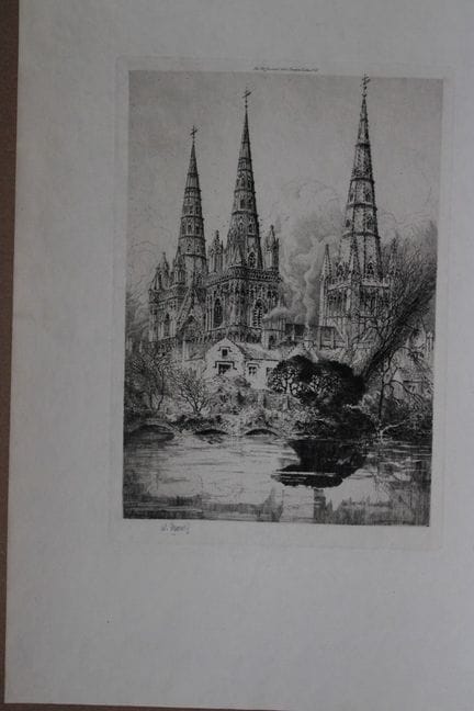 William Monk - Cattedrale di Lichfield, 1908, firm