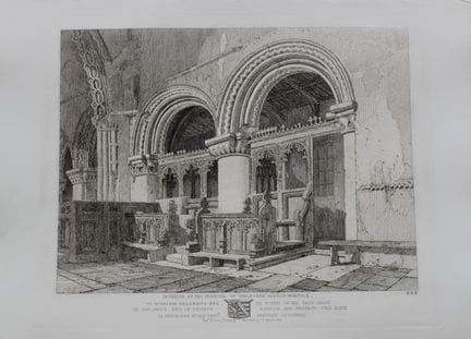 John Sell Cotman - Coro della chiesa di Walsoken, 