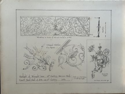 Disegno architettonico - Lavorazioni in ferro tede