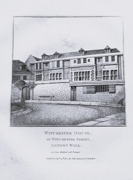 John Thomas Smith - Incisione della Winchester Hou