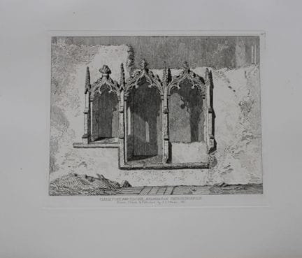 John Sell Cotman - Cleristorio e piscina, chiesa d