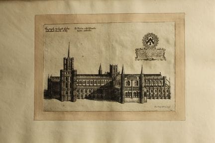 Cattedrale di Ely, incisione di Daniel King, 1655.