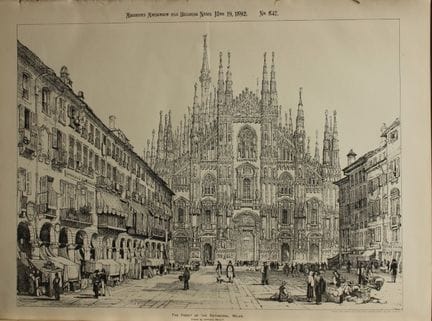 Samuel Prout - Duomo di Milano, 1892.

Questa tavo