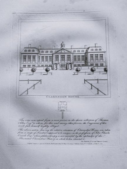 John Thomas Smith - Incisione della Clarendon Hous