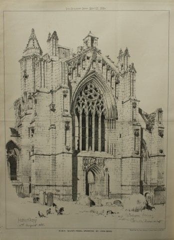John Begg - Abbazia di Melrose, Scozia, 1889.

Que