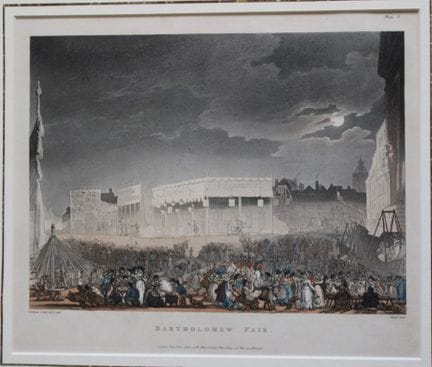 Rowlandson e Pugin - Acquatinta raffigurante la Fi