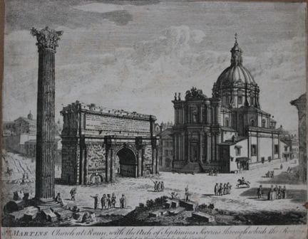 Thomas Bowles - Chiesa di San Martino a Roma, 1750